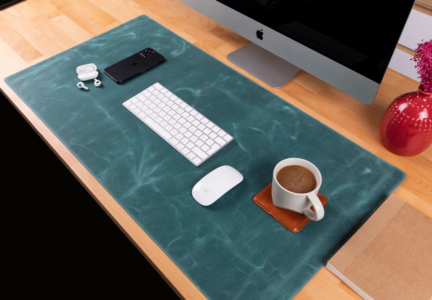 Single Layer Leather Desk Mat Large Size