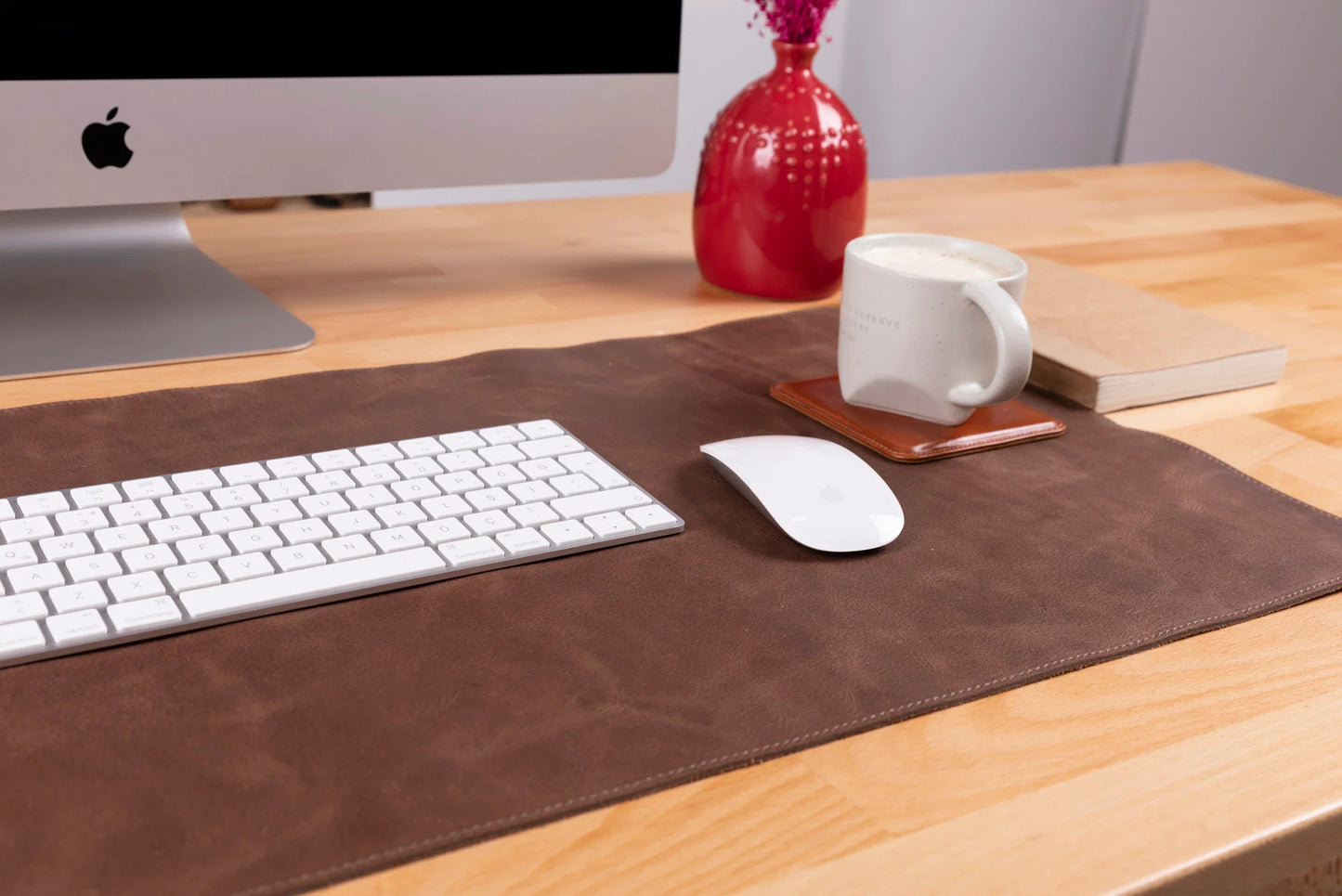 Single Layer Leather Desk Mat Large Size