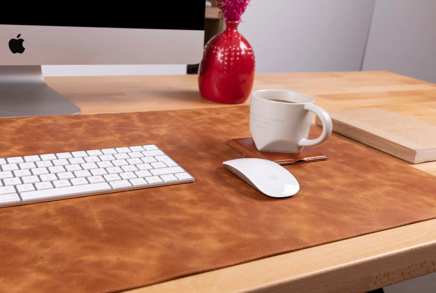 Single Layer Leather Desk Mat Large Size