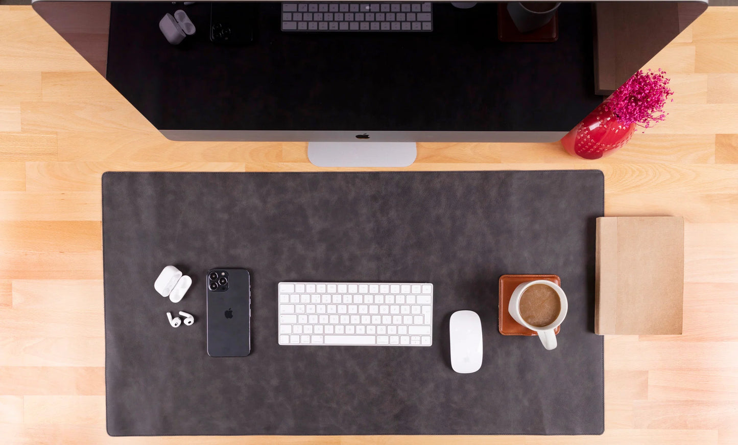 Single Layer Leather Desk Mat Large Size