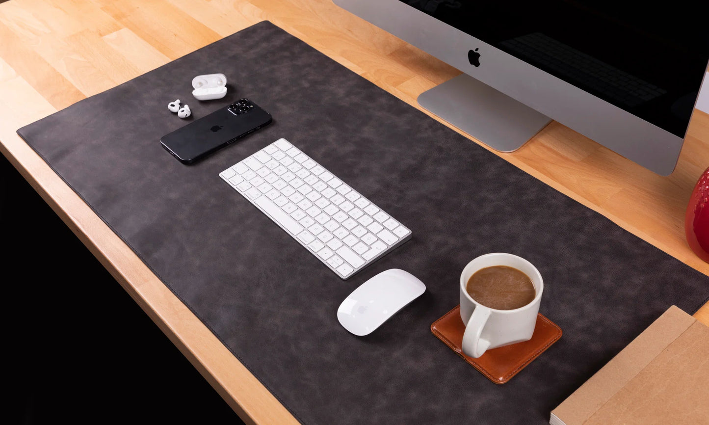 Single Layer Leather Desk Mat Large Size