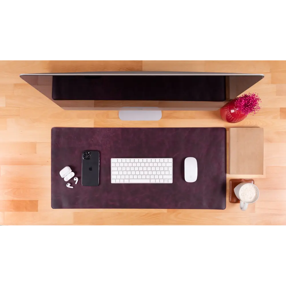 Single Layer Leather Desk Mat Medium Size