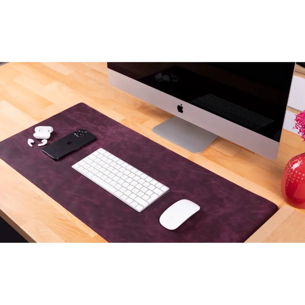 Single Layer Leather Desk Mat Medium Size