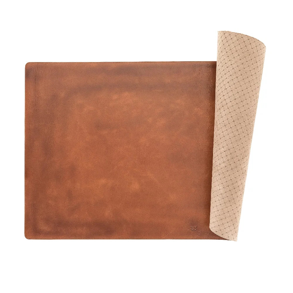 Axion Lined Leather Desk Mat Large Size