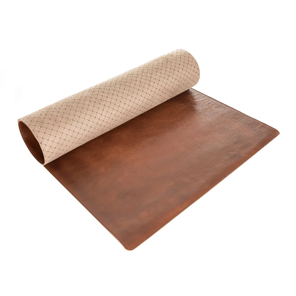 Axion Lined Leather Desk Mat Large Size