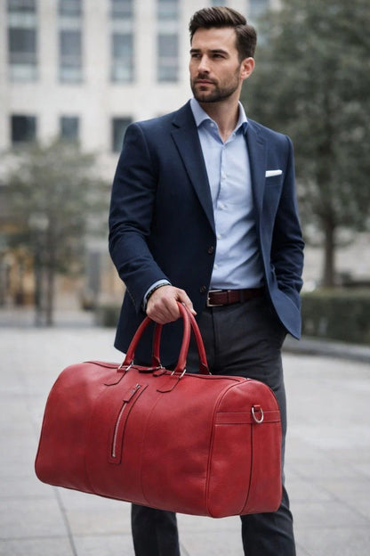 Dolly Leather Weekender Duffel Bag