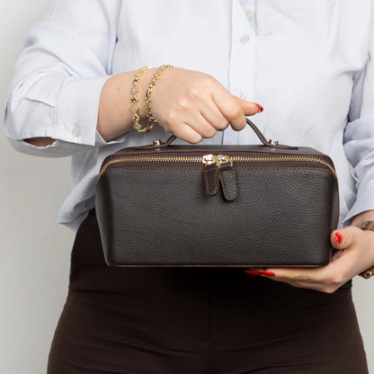 Ella Leather Makeup & Travel Bag