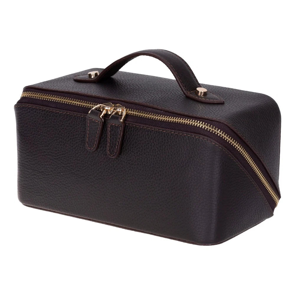 Ella Leather Makeup Bag