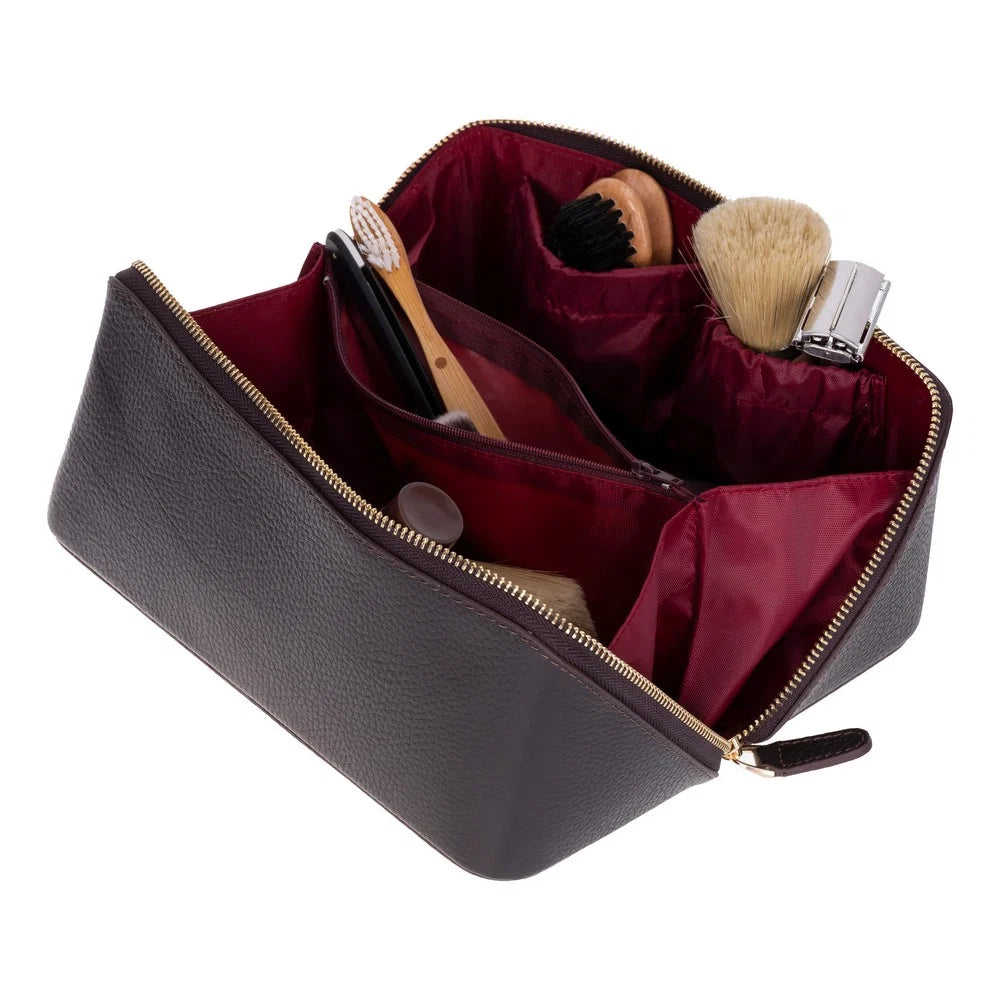 Ella Leather Makeup Bag
