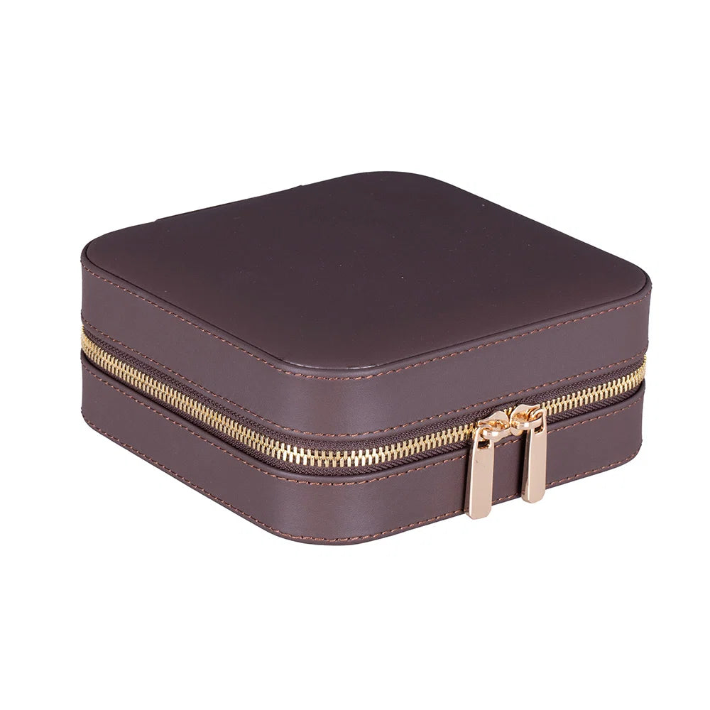 Amanda Leather Jewelry Box, Medium
