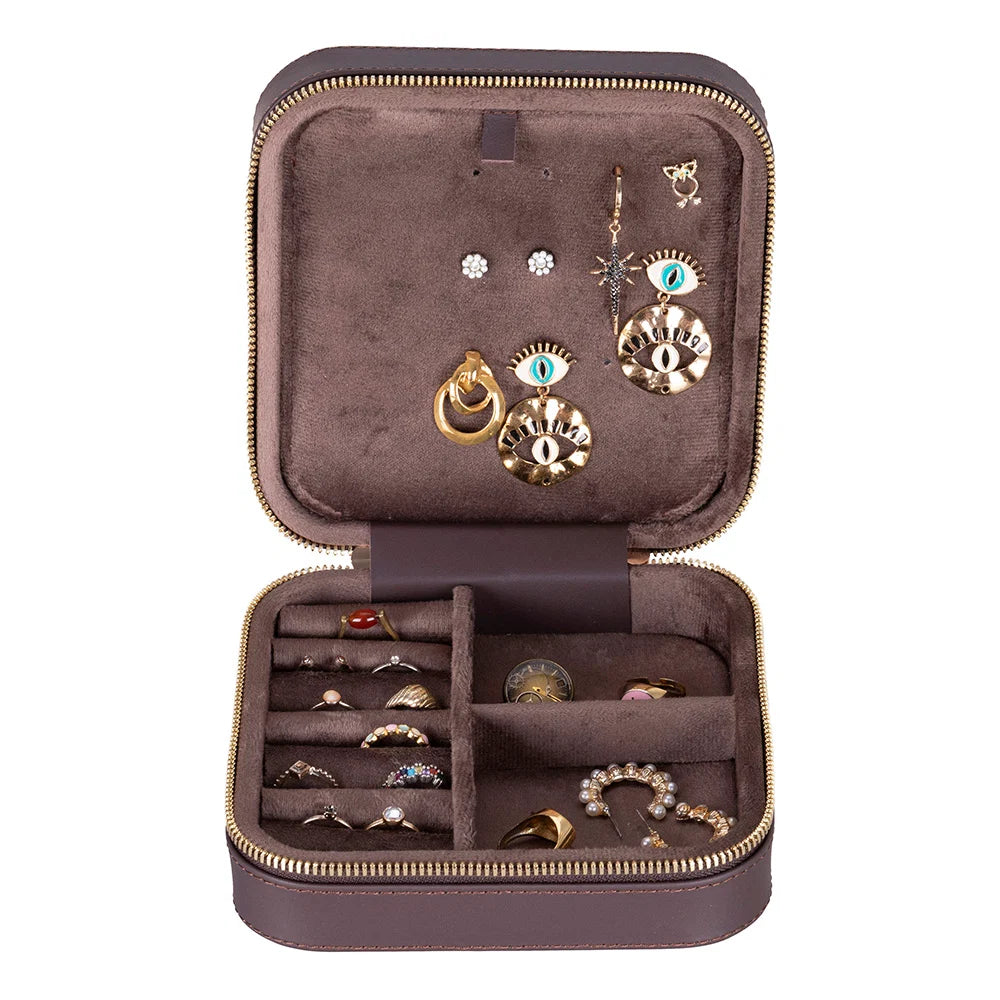 Amanda Leather Jewelry Box, Large