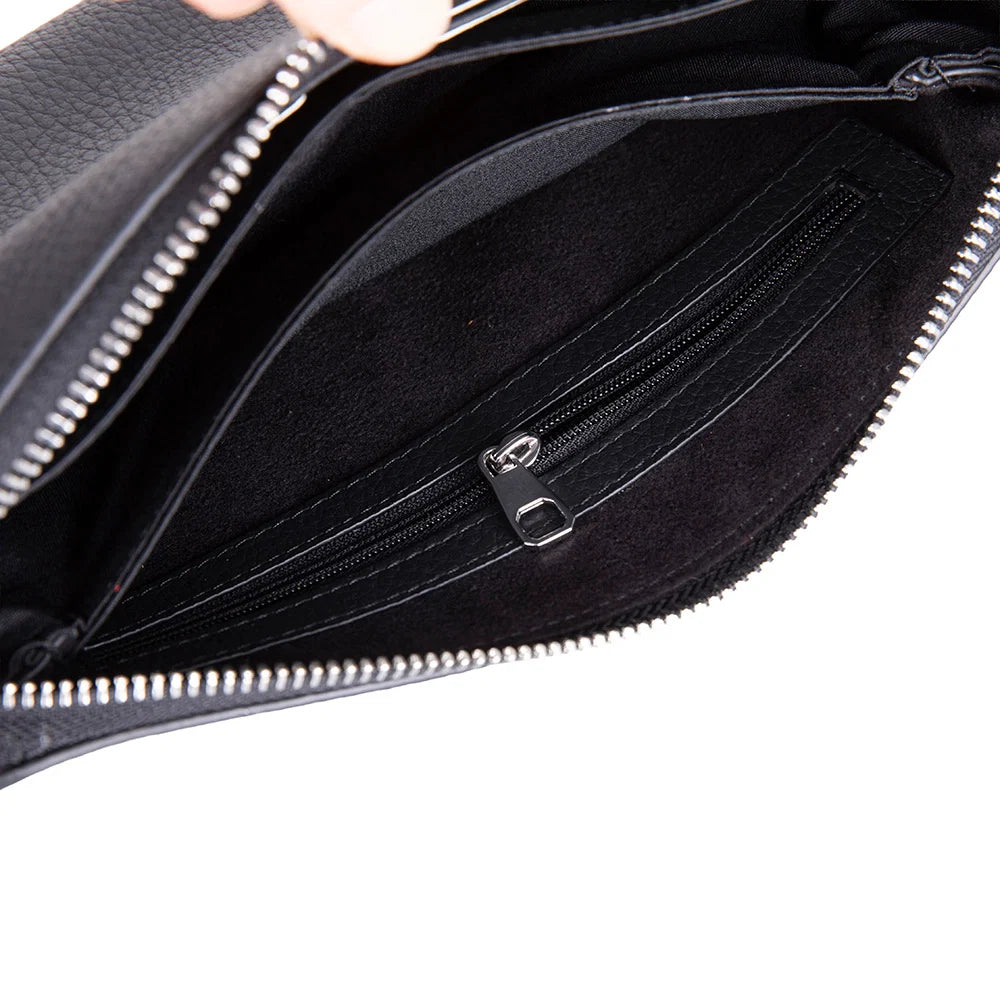 Lupus Leather Clutch Bag