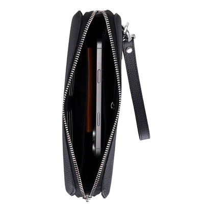 Lupus Leather Wristlet Clutch