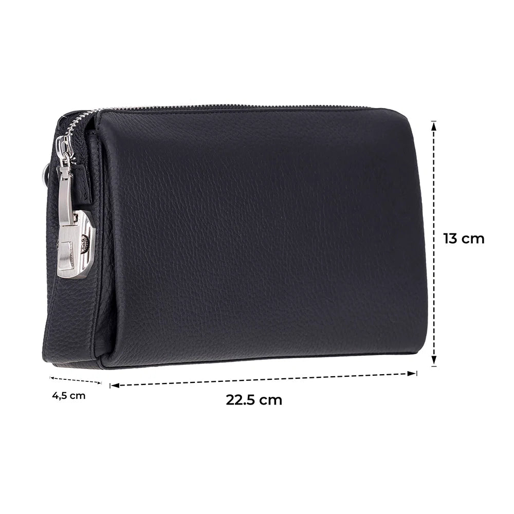 Lupus Leather Clutch Bag