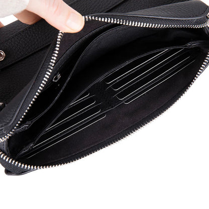 Lupus Leather Wristlet Clutch