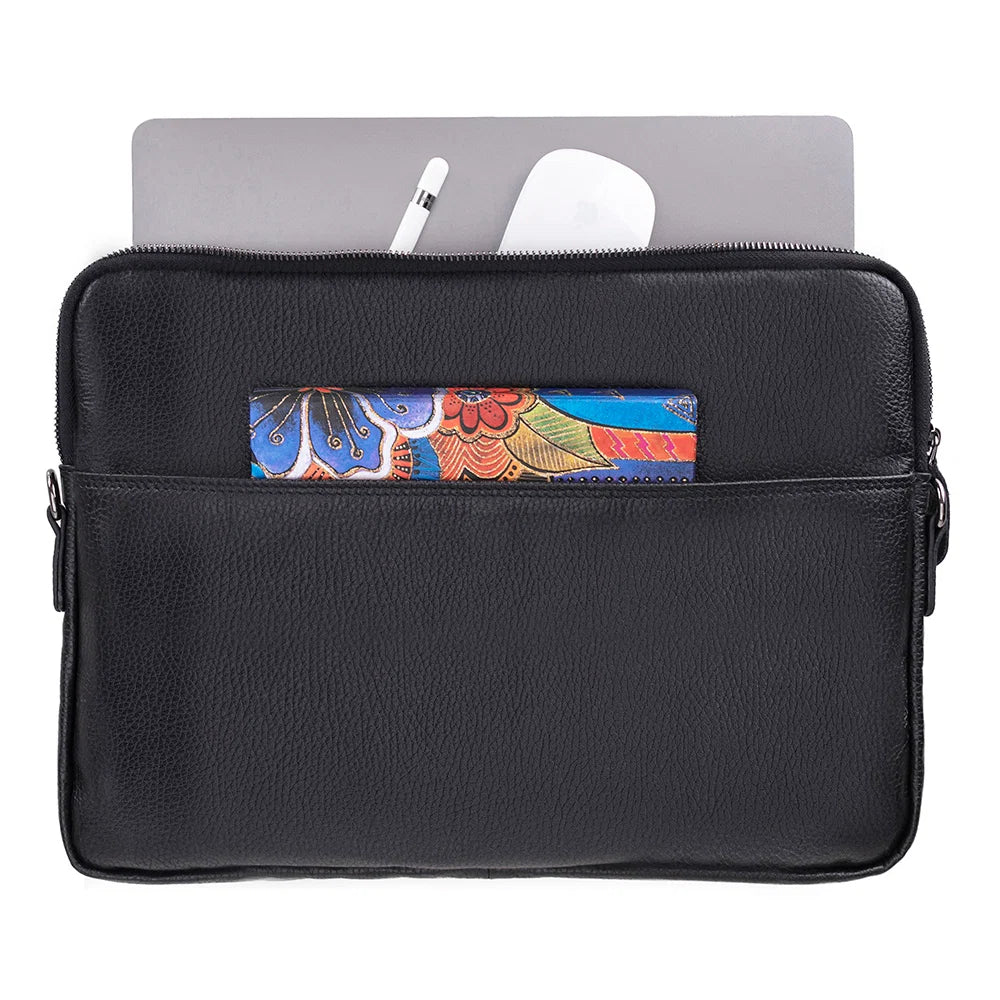 Leeds Slim Leather Laptop / Tablet Sleeve