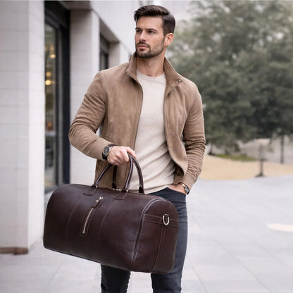 Dolly Leather Weekender Duffel Bag