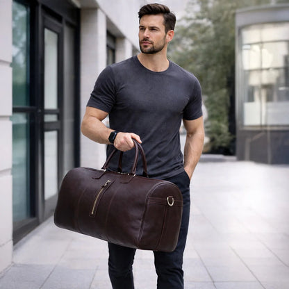Dolly Leather Weekender Duffel Bag