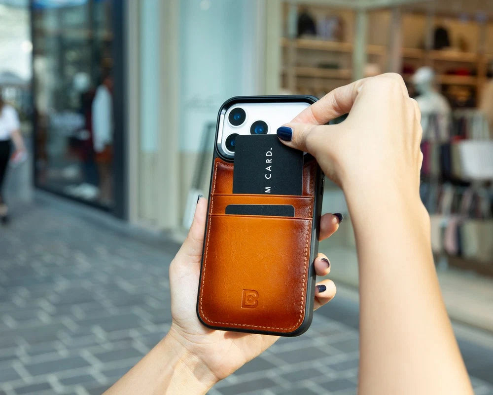 Flex Cover Leather iPhone 17 Pro Case with Card Holder