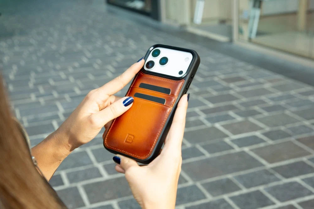 Flex Cover Leather iPhone 17 Pro Case with Card Holder