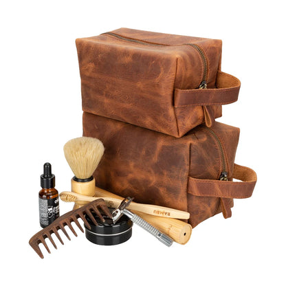Eve Large Leather Toiletry Bag