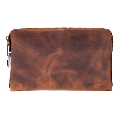 Lupus Leather Wristlet Clutch