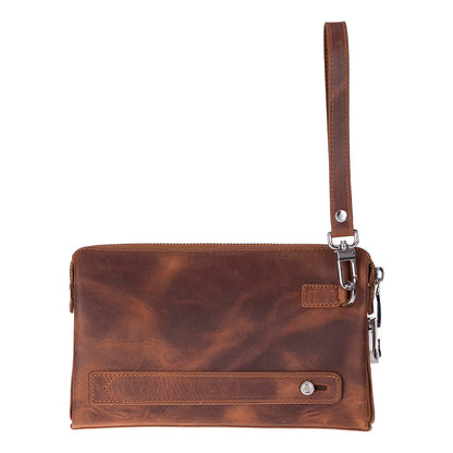 Lupus Leather Wristlet Clutch