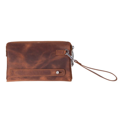 Lupus Leather Wristlet Clutch