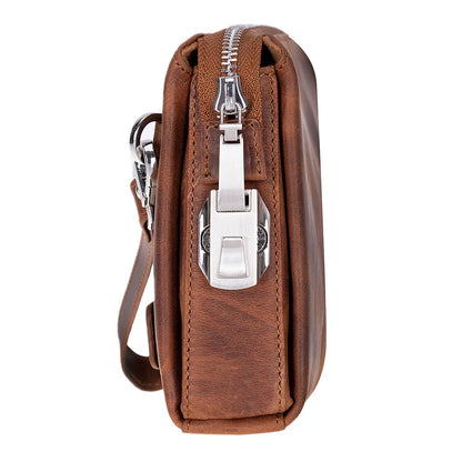 Lupus Leather Wristlet Clutch