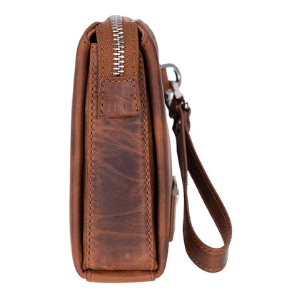 Lupus Leather Wristlet Clutch