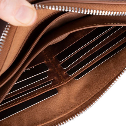 Lupus Leather Wristlet Clutch