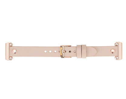 Leather Apple Watch Bands - Ferro Rose Gold Trok Style BRN7