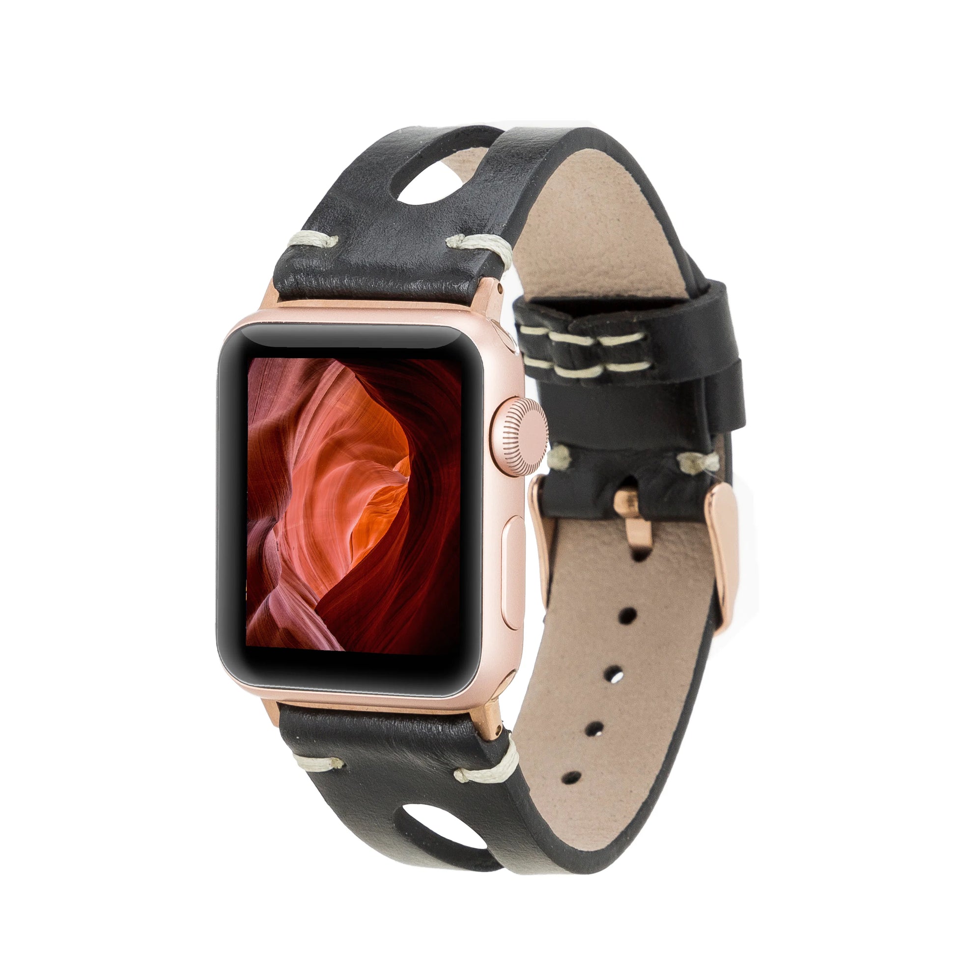 Leather Apple Watch Bands - BA2 Style Drop Cut F3