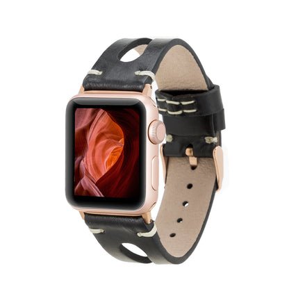 Leather Apple Watch Bands - BA2 Style Drop Cut F3