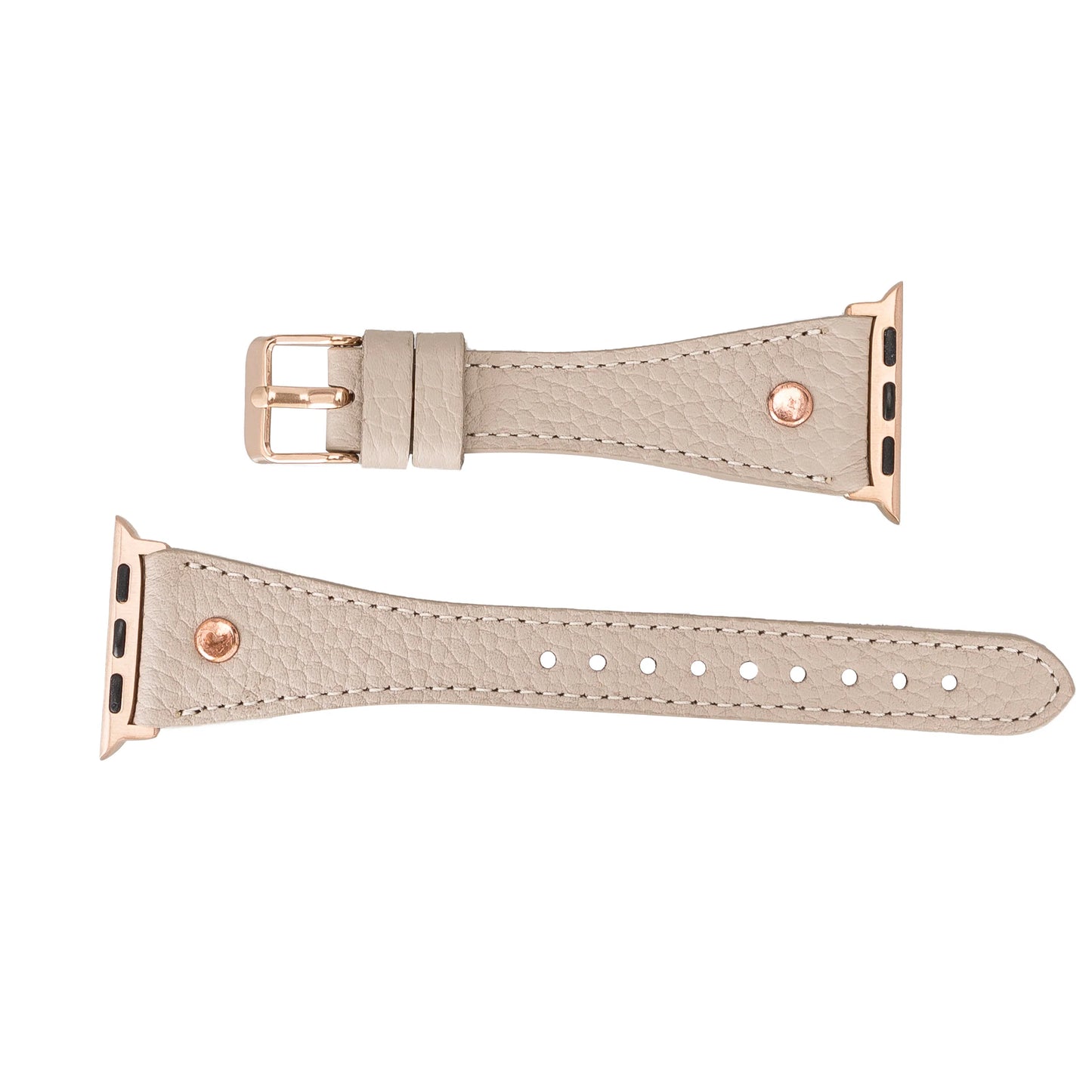 Leather Apple Watch Bands - Clasic Slim Style BRN7