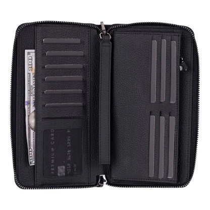 Aristo Leather Phone Wallet with Wrist Strap