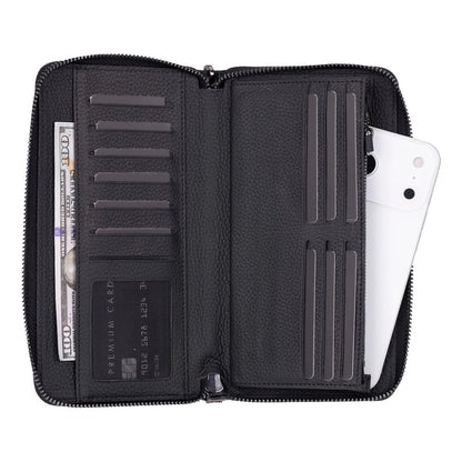 Aristo Leather Phone Wallet with Wrist Strap