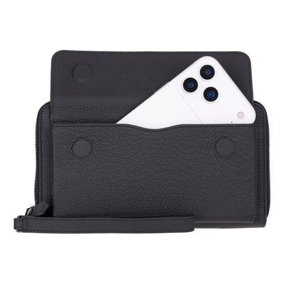 Aristo Leather Phone Wallet with Wrist Strap