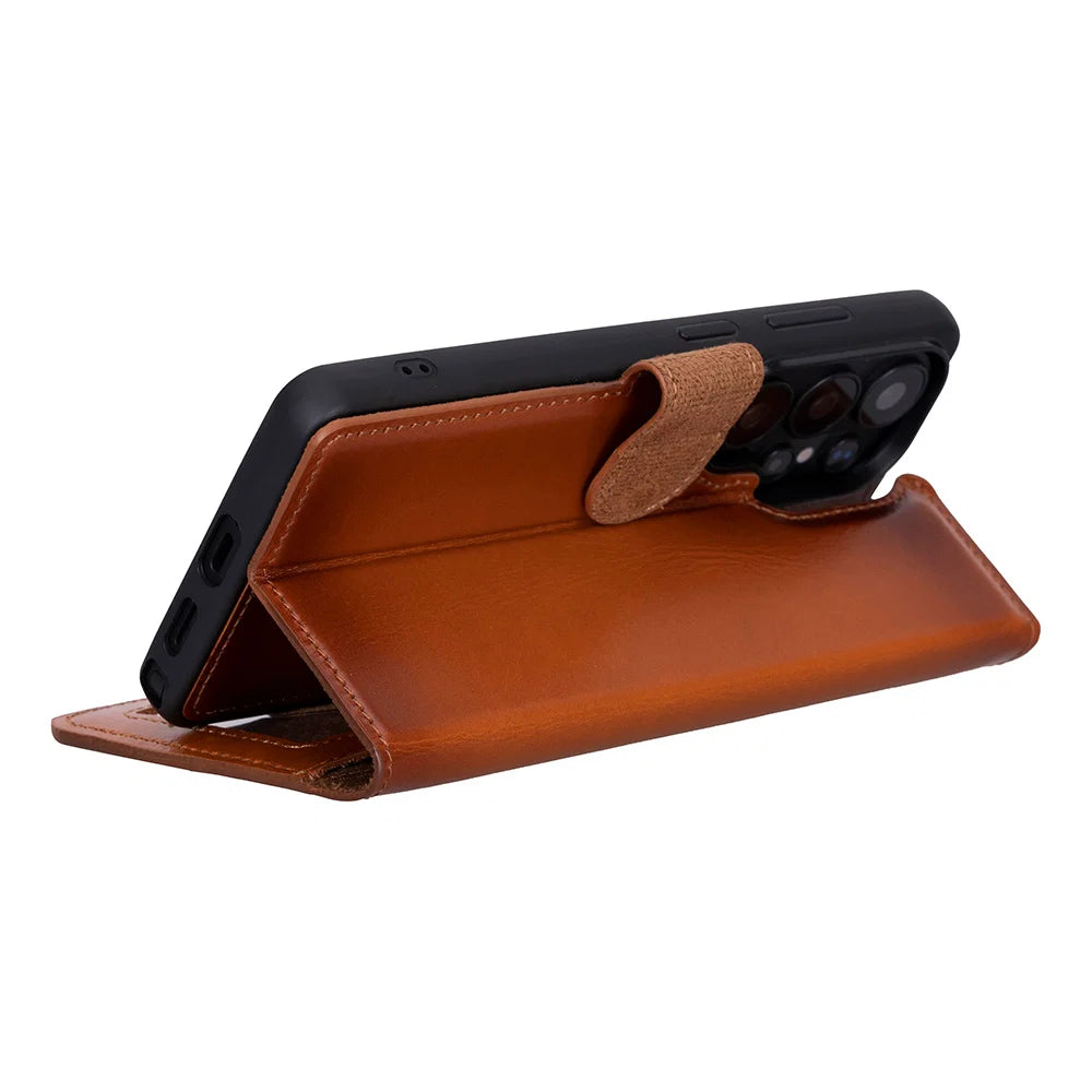 Magic Samsung Galaxy S26 Ultra Detachable Leather Wallet Case