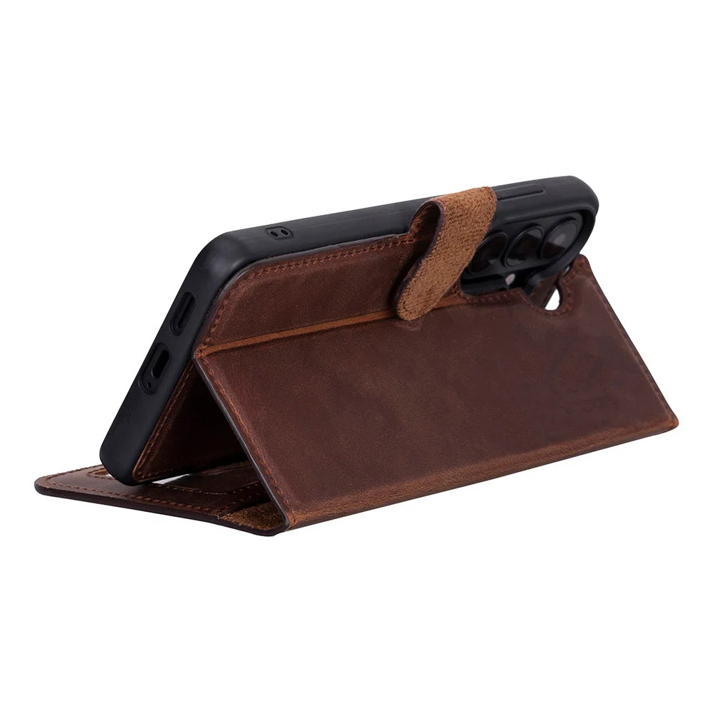 Magic Samsung Galaxy S26 Ultra Detachable Leather Wallet Case
