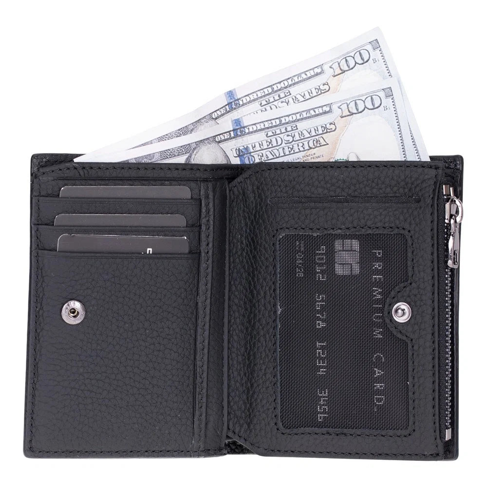 Rexon Leather Men's Wallet with Zipper