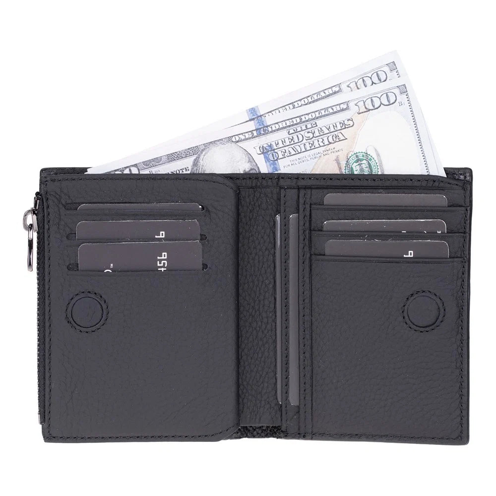 Rexon Leather Men's Wallet with Zipper
