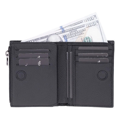 Rexon Leather Men's Wallet with Zipper
