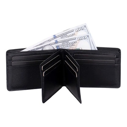 Rovin Leather Bifold Wallet with ID Windows