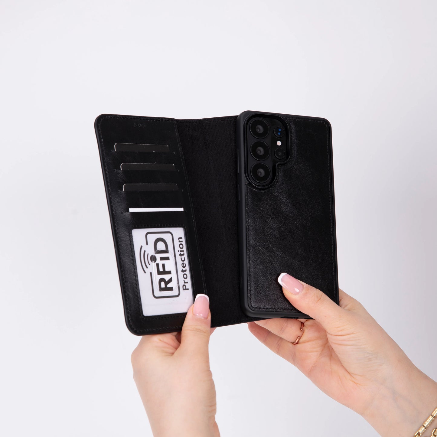 Magic Samsung Galaxy S26 Ultra Detachable Leather Wallet Case