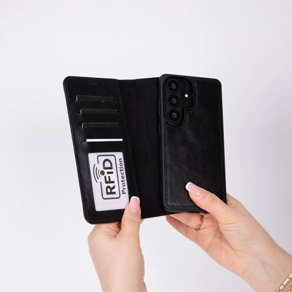 Magic Samsung Galaxy S26 Ultra Detachable Leather Wallet Case – Core Palette