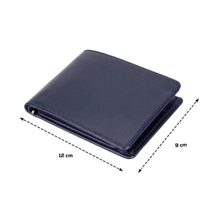 Dario Leather Bifold Wallet with Coin Pocket