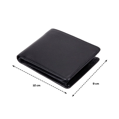 Dario Leather Bifold Wallet with Coin Pocket
