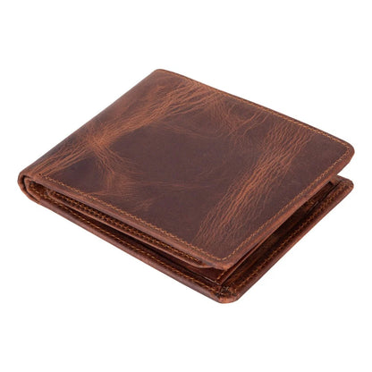 Dario Leather Bifold Wallet with Coin Pocket