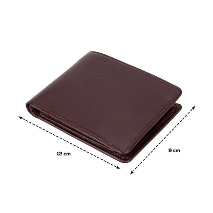 Dario Leather Bifold Wallet with Coin Pocket